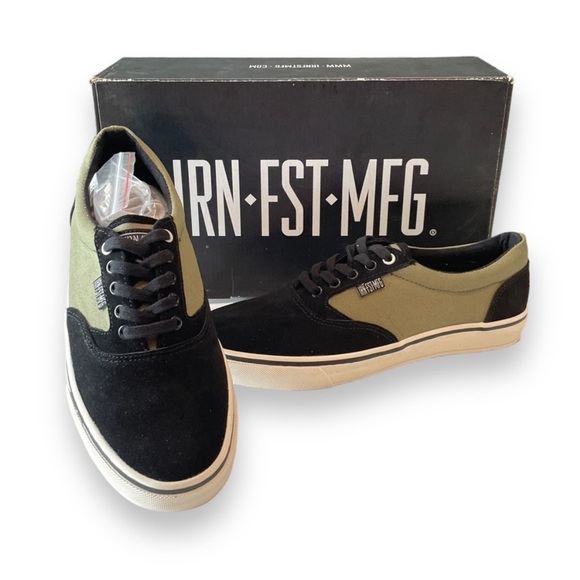 NWB Iron Fist Kid Simsole Sneakers in Olive Black Unisex Woman 9 Men 7 - Picture 4 of 13